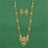 Antique Long Necklace Set Set With Gold Plating
