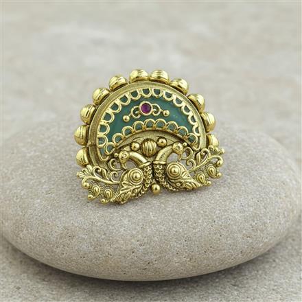 Antique Adjustable Ring With Gold Plating