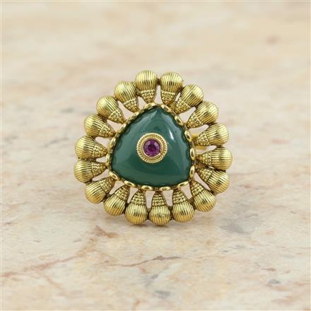 Antique Adjustable Ring With Gold Plating