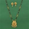 Antique Temple Mangalsutra With Matte Gold Plating