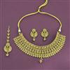 Antique South Indian Necklace Set With Matte Gold Plating