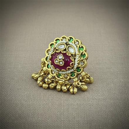 Antique Adjustable Ring With Gold Plating