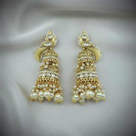 Antique Peacock Earring With Gold Plating