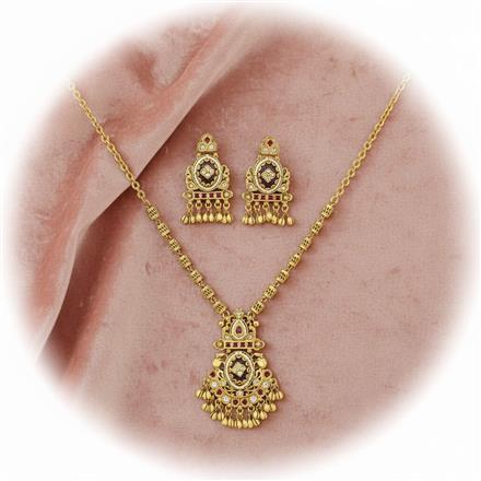 Antique Classic Pendant Set With Gold Plating