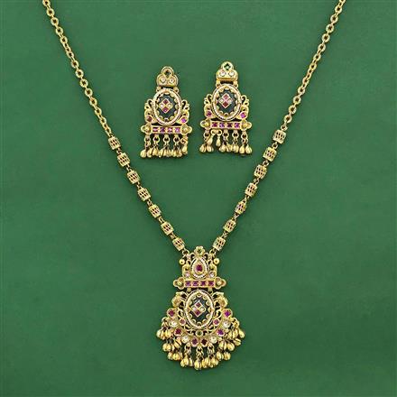 Antique Classic Pendant Set With Gold Plating