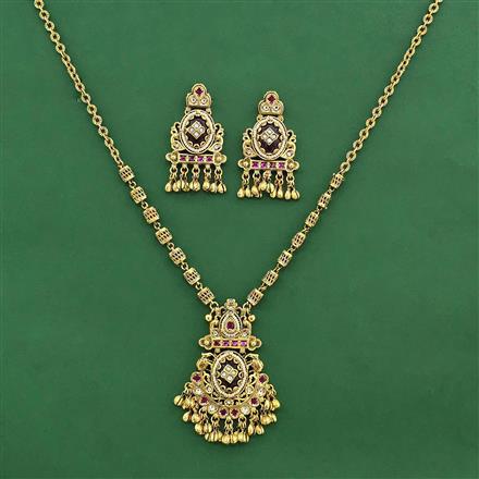 Antique Classic Pendant Set With Gold Plating
