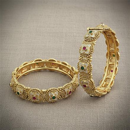 Antique Openable Bangles With Gold Plating