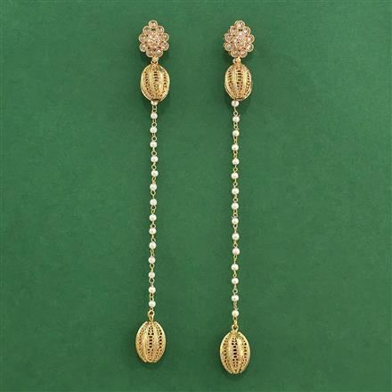 Antique Moti Earring With Gold Plating