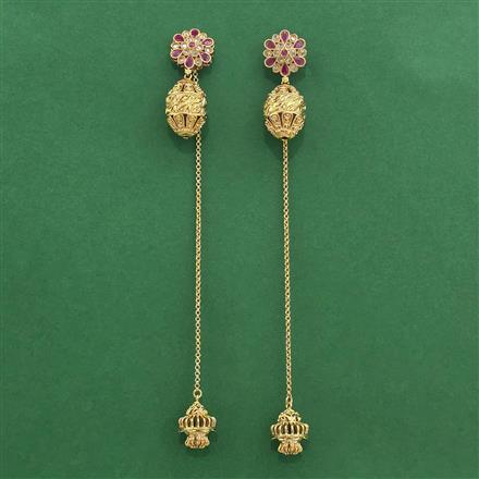 Antique Kashmiri Jhumki With Gold Plating