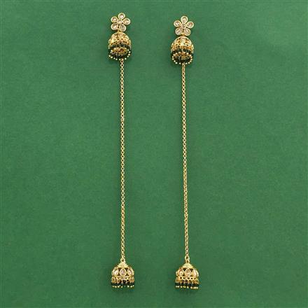 Antique Kashmiri Jhumki With Gold Plating
