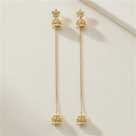 Antique Kashmiri Jhumki With Gold Plating