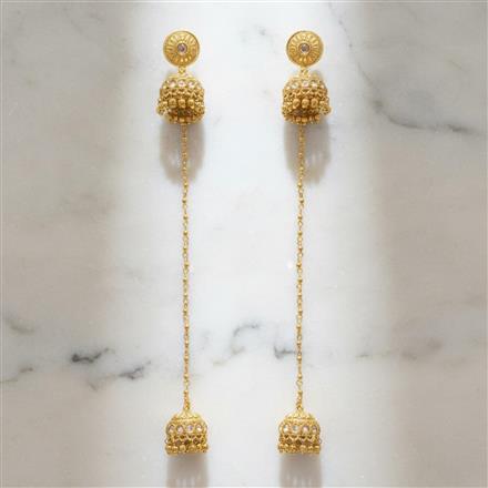 Antique Kashmiri Jhumki With Gold Plating