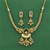 Antique Meenakari Necklace Set Set With Gold Plating