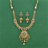 Antique Classic Necklace Set Set With Matte Gold Plating