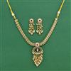 Antique Classic Necklace Set Set With Matte Gold Plating