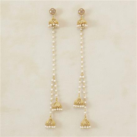 Antique Kashmiri Jhumki With Gold Plating