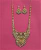 Antique South Indian Necklace Set With Matte Gold Plating