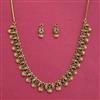 Antique Temple Necklace Set With Gold Plating