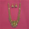 Antique South Indian Necklace Set With Matte Gold Plating