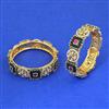 Antique Openable Bangles With Matte Gold Plating