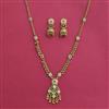 Antique Moti Pendant Set With Matte Gold Plating
