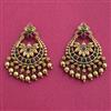 Antique Classic Earring With Matte Gold Plating