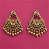 Antique Classic Earring With Matte Gold Plating