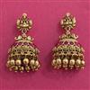 Antique Jhumki With Matte Gold Plating