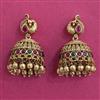 Antique Jhumki With Matte Gold Plating