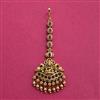 Antique Temple Tikka With Matte Gold Plating