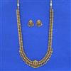 Antique South Indian Necklace Set With Matte Gold Plating
