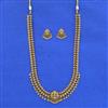 Antique South Indian Necklace Set With Matte Gold Plating