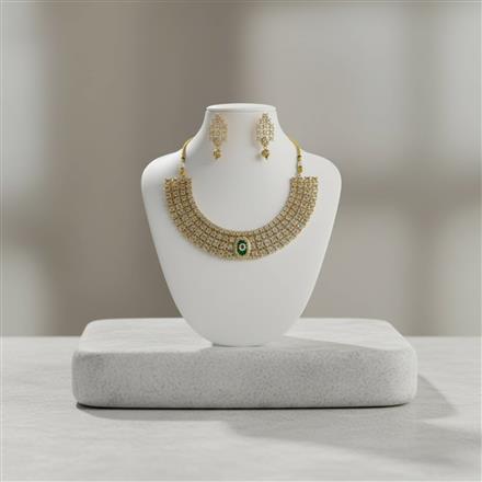 Antique Classic Necklace Set With Gold Plating