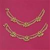 Antique Moti Payal With Gold Plating