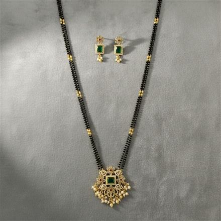 Antique Moti Mangalsutra With Gold Plating