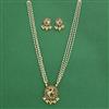 Antique Moti Pendant Set With Gold Plating