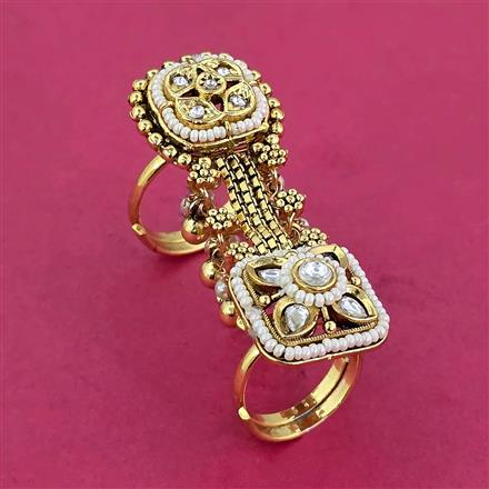 Antique Adjustable Ring With Gold Plating
