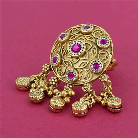 Antique Adjustable Ring With Gold Plating