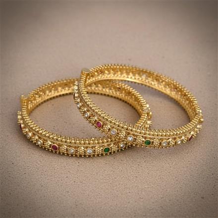 Antique Openable Bangles With Gold Plating