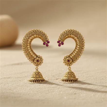 Antique Earcuff With Gold Plating