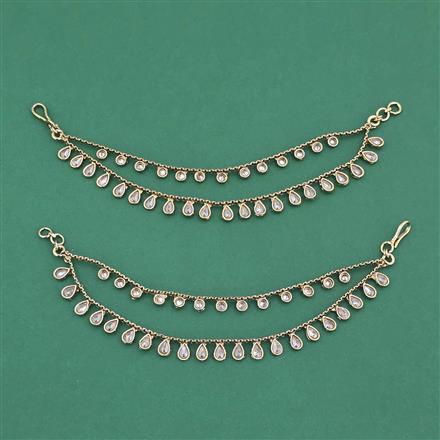 Antique Classic Ear Chain With Mehndi Plating