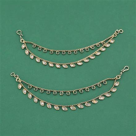 Antique Classic Ear Chain With Mehndi Plating