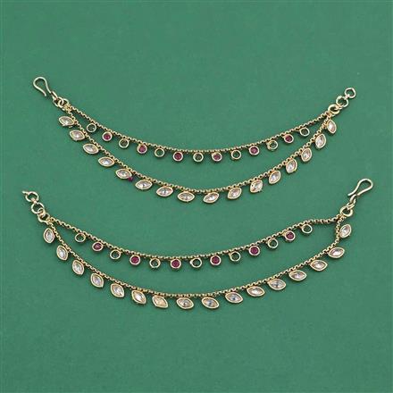 Antique Classic Ear Chain With Mehndi Plating