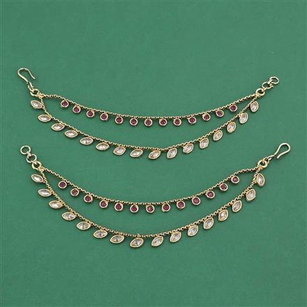 Antique Classic Ear Chain With Mehndi Plating