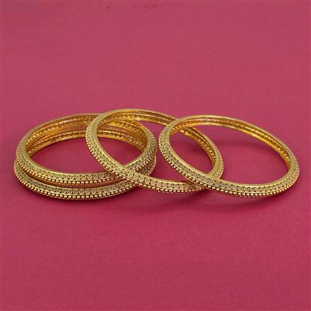 Antique Plain Gold Bangles With Gold Plating