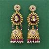 Antique Jhumki With Matte Gold Plating