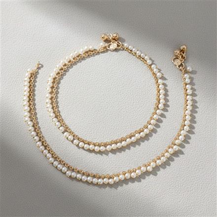 Antique Moti Payal With Gold Plating