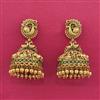 Antique Jhumki With Matte Gold Plating