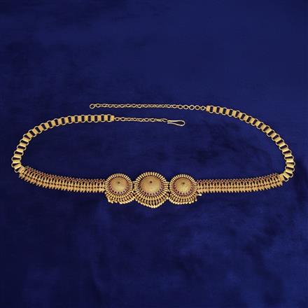 Antique Classic Belt With Matte Gold Plating