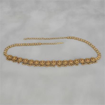 Antique Classic Belt With Matte Gold Plating